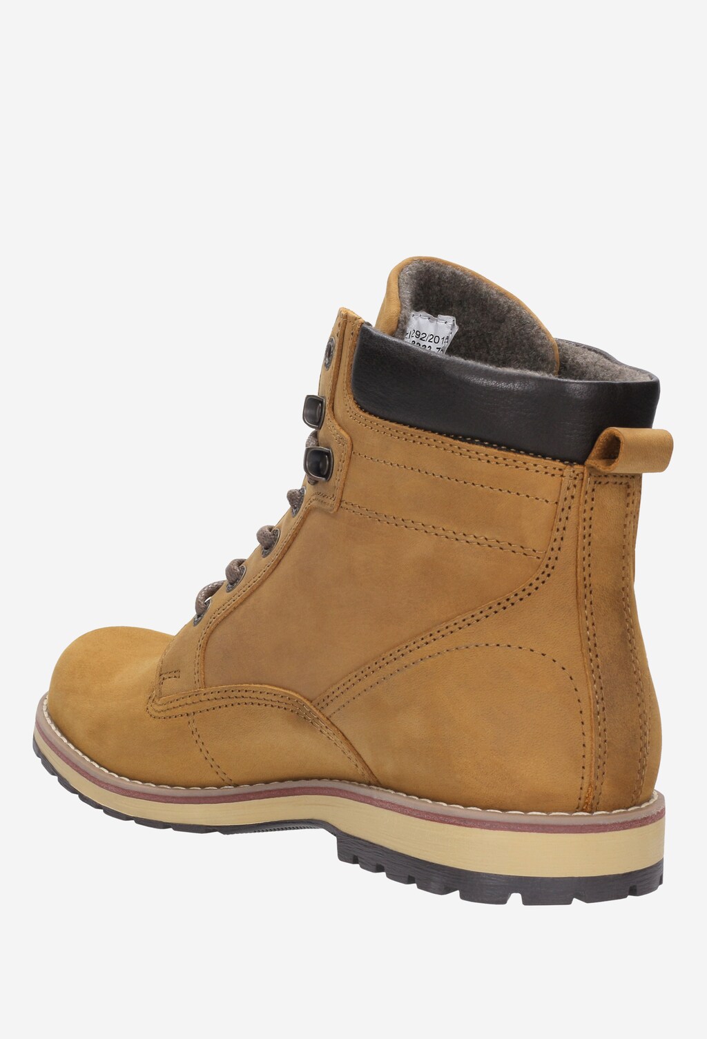 Hnědé kožené pánské kotníkové boty na šněrování 8233-73 Widok 3