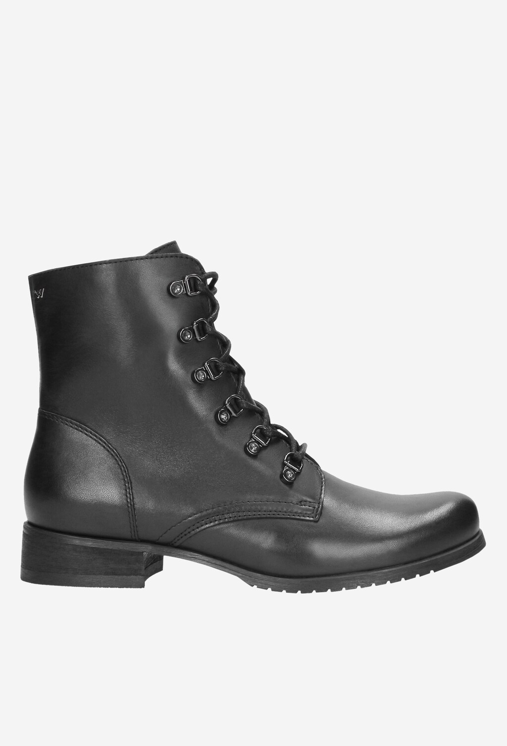 Czarne trzewiki damskie 8671-51 Widok 2