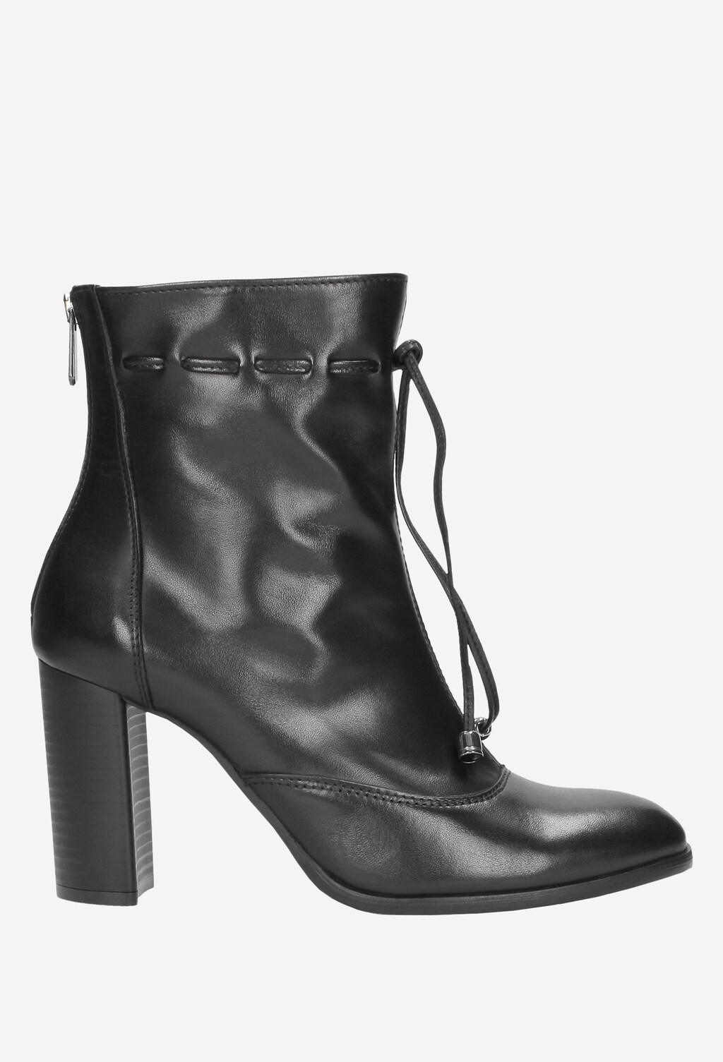 Czarne botki damskie 8618-51 Widok 1