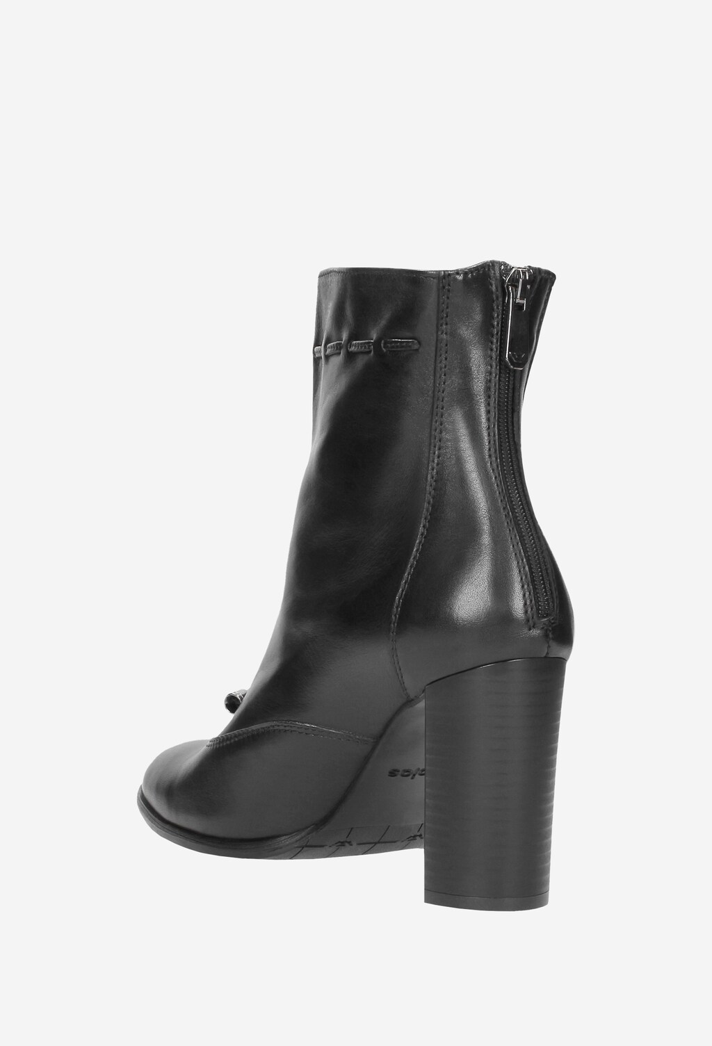 Czarne botki damskie 8618-51 Widok 3