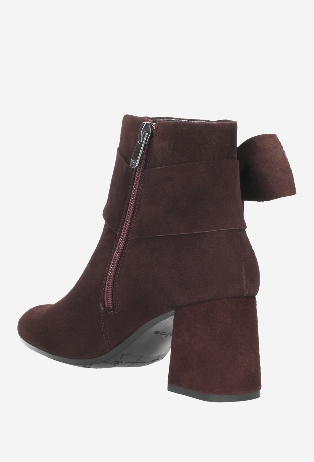 Bordowe botki damskie 8586-65 Widok 4