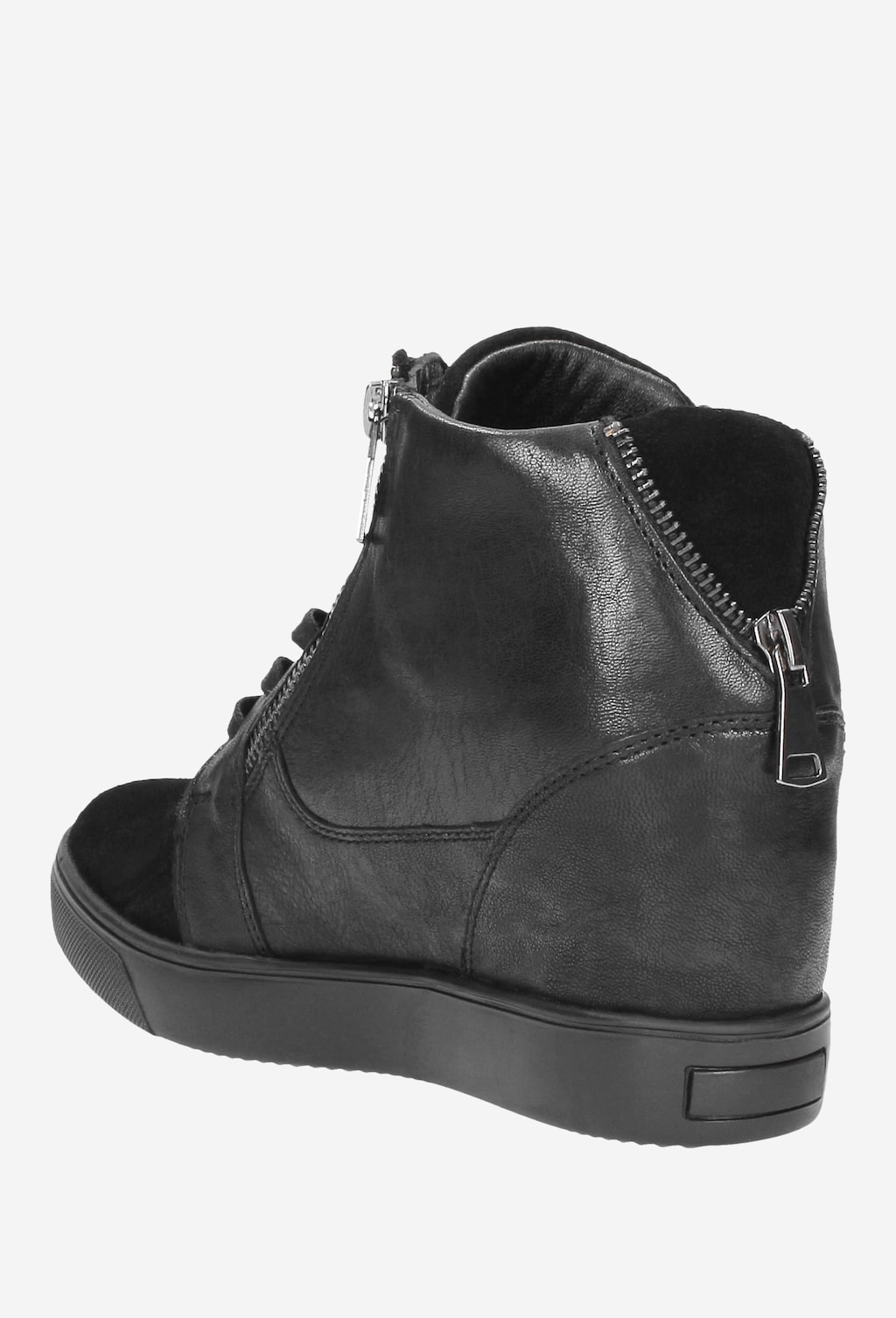 Czarne trzewiki damskie 8544-71 Widok 3