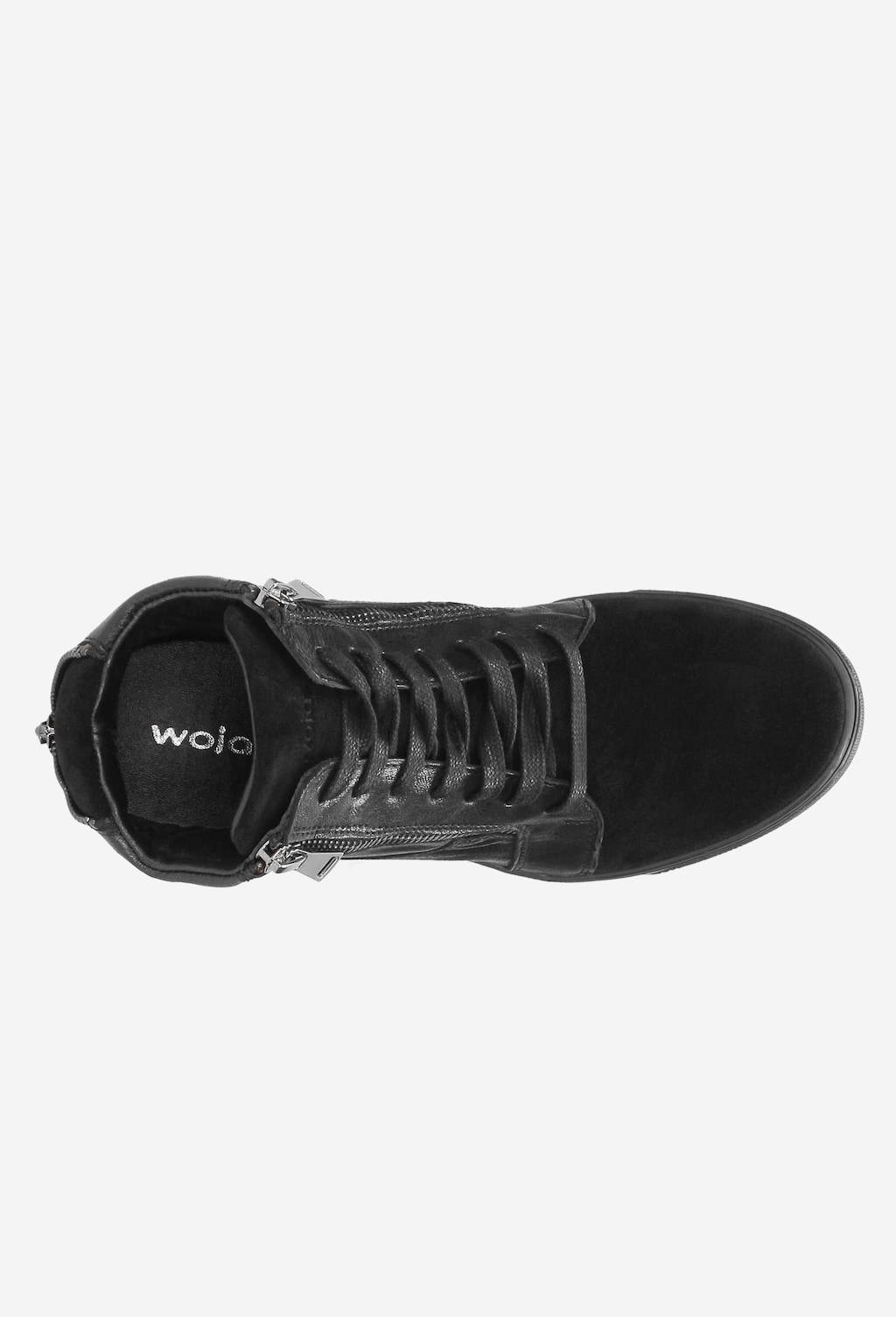 Czarne trzewiki damskie 8544-71 Widok 4