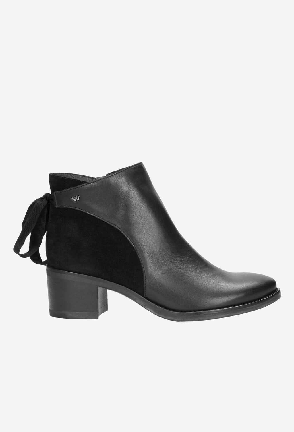 Czarne botki damskie 8569-71 Widok 2