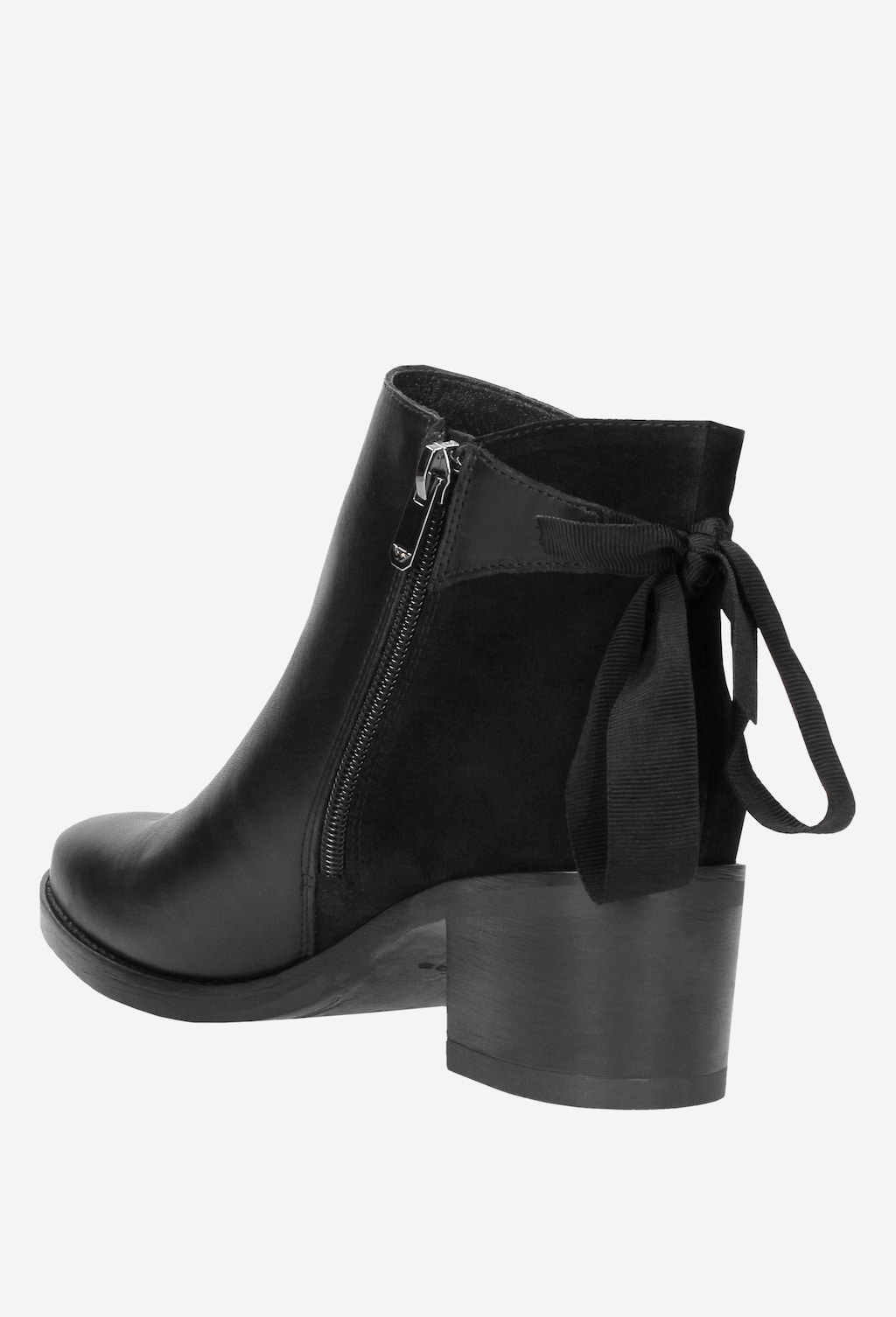 Czarne botki damskie 8569-71 Widok 4