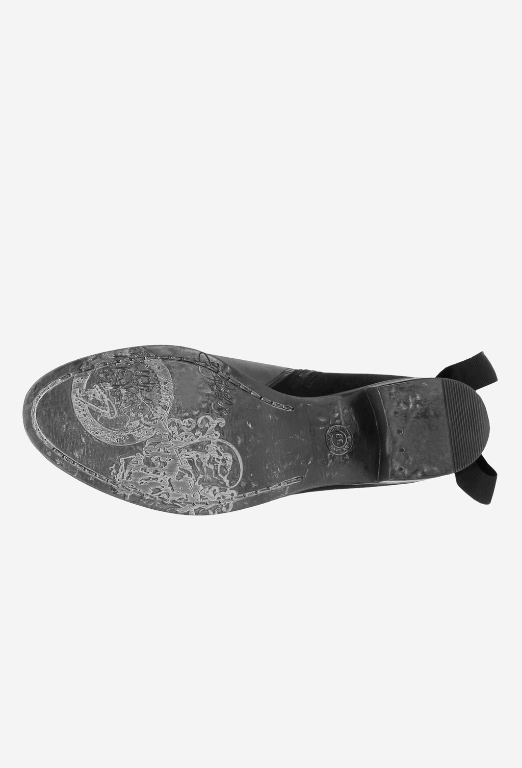 Czarne botki damskie 8569-71 Widok 6