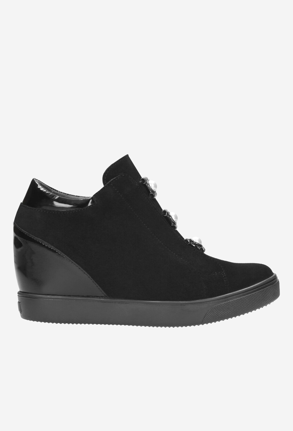 Czarne damskie sneakersy 8549-71 Widok 1