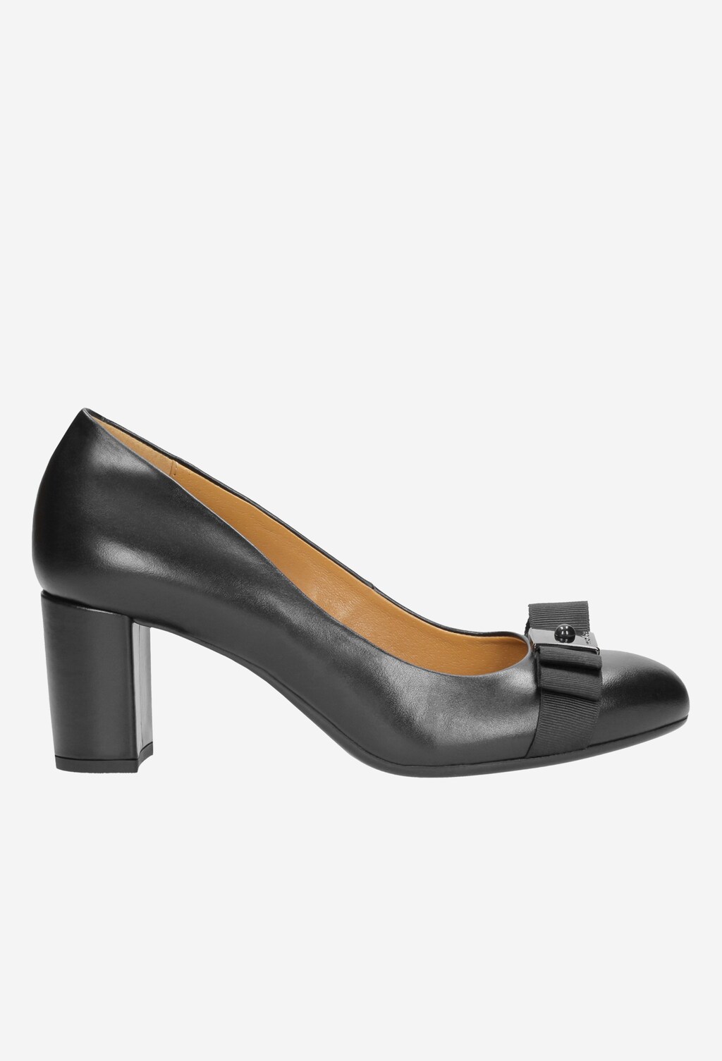 Czarne czółenka damskie 8394-51 Widok 1