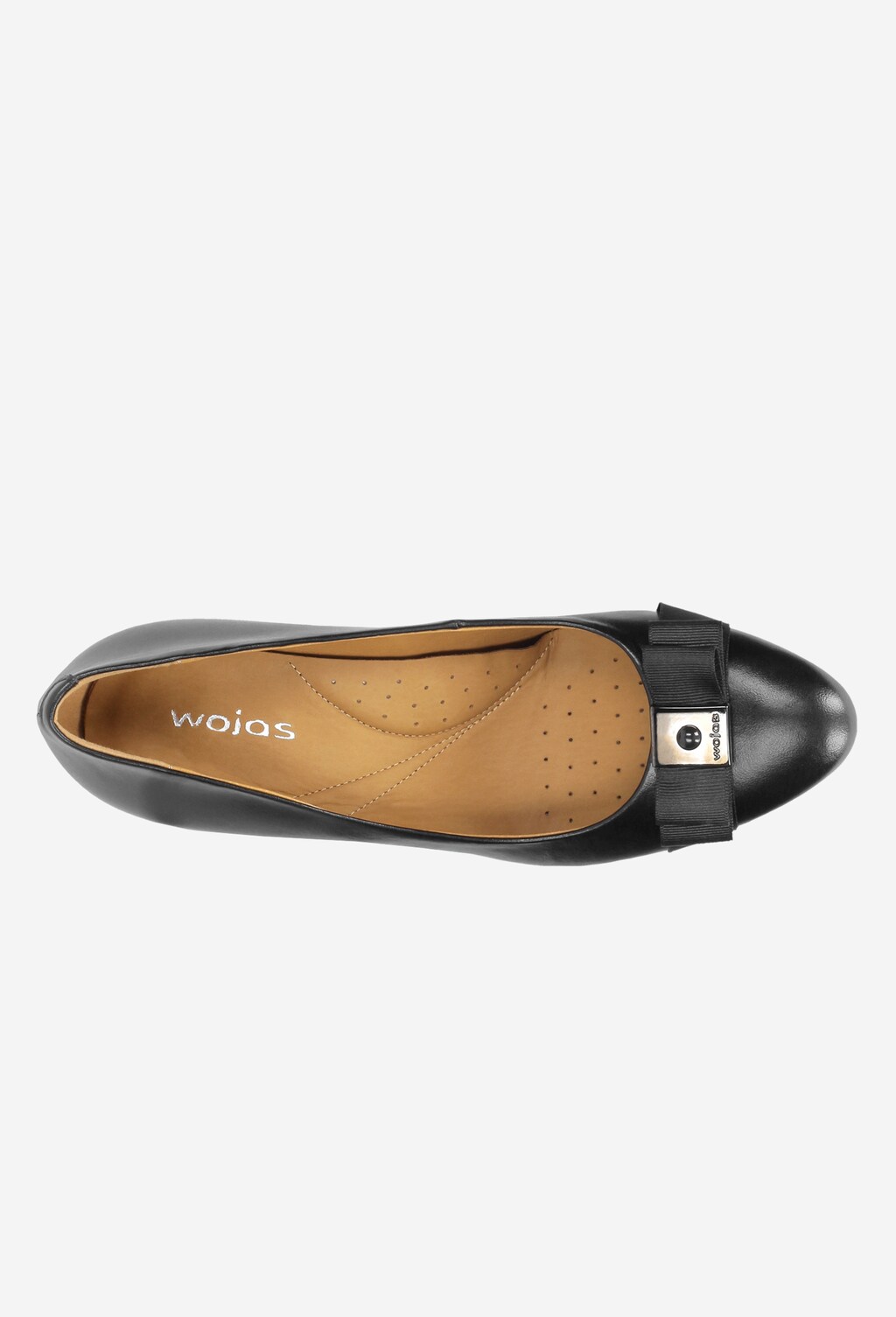 Czarne czółenka damskie 8394-51 Widok 4