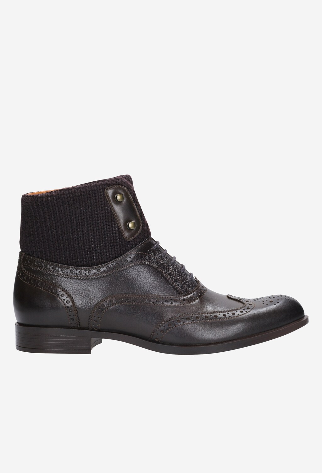 Brązowe trzewiki męskie 8246-82 Widok 1