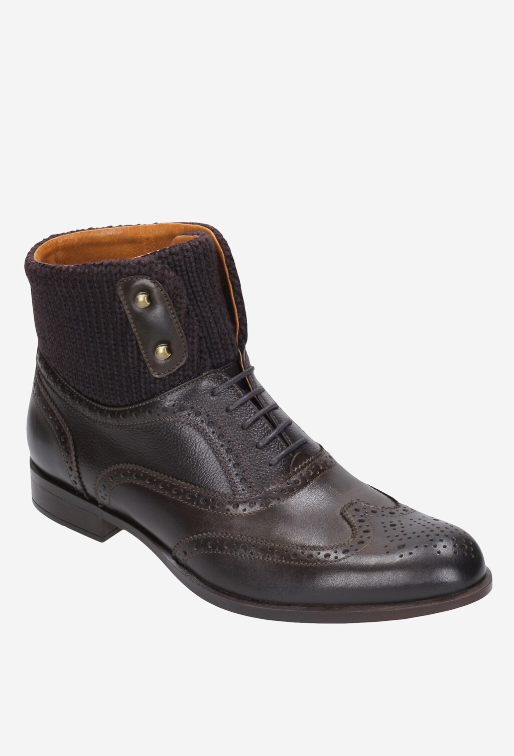 Brązowe trzewiki męskie 8246-82 Widok 2