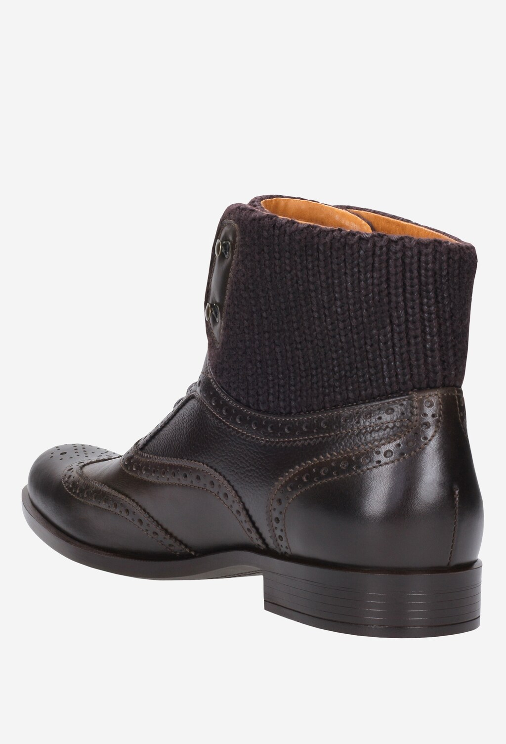 Brązowe trzewiki męskie 8246-82 Widok 3