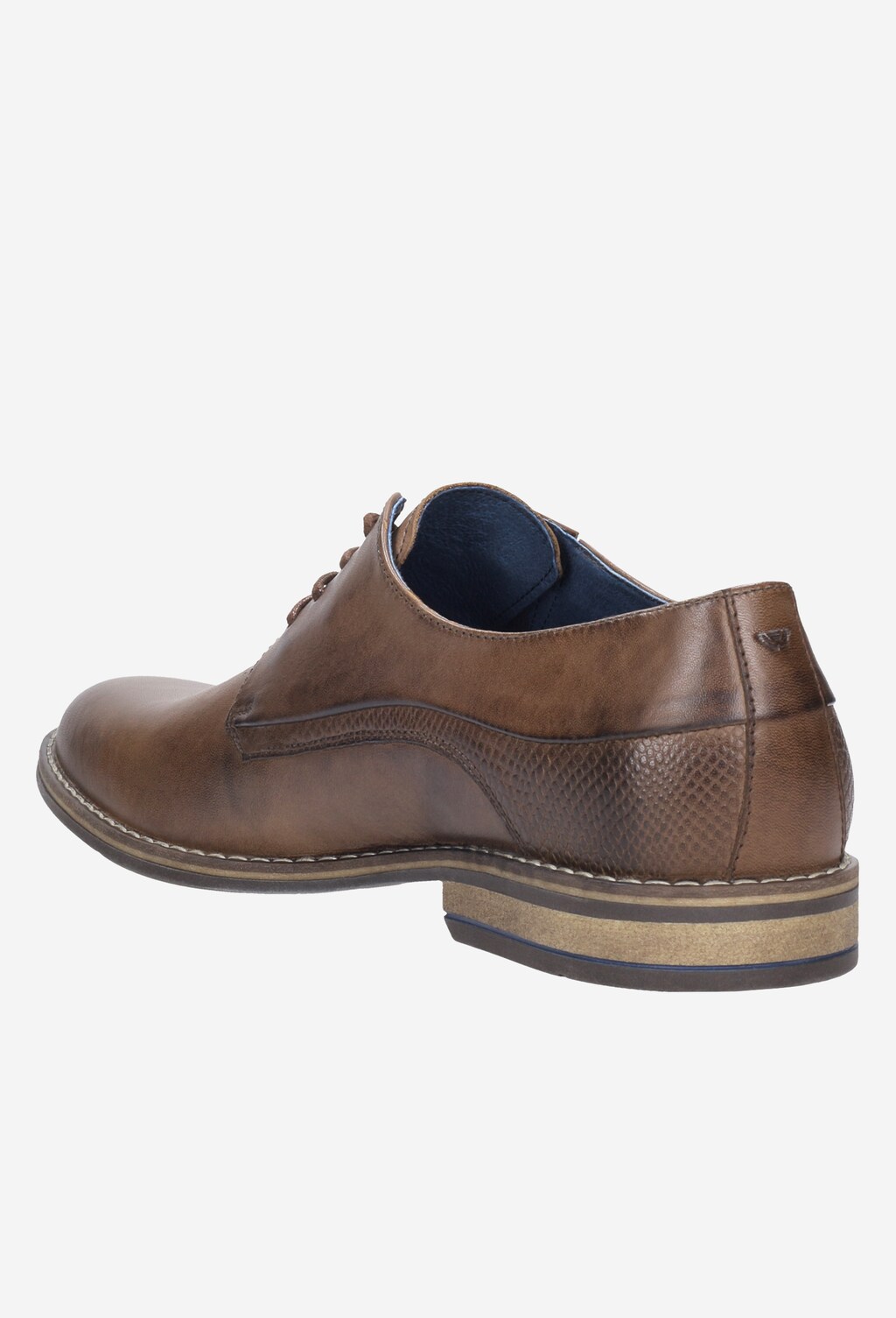 Brązowe półbuty męskie 8090-52 Widok 4