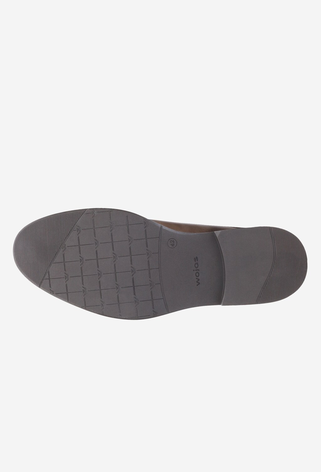 Brązowe półbuty męskie 8090-52 Widok 6