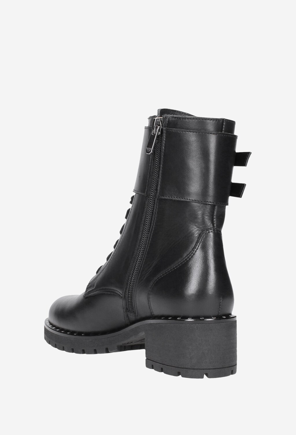 Czarne trzewiki damskie 8658-51 Widok 3