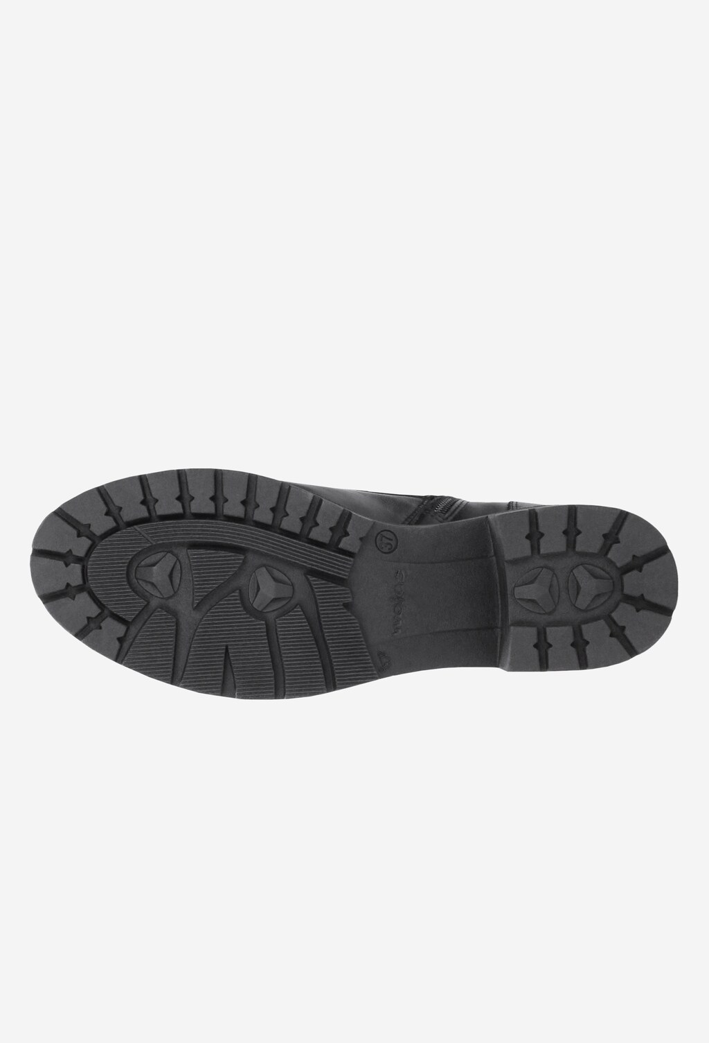 Czarne trzewiki damskie 8658-51 Widok 5