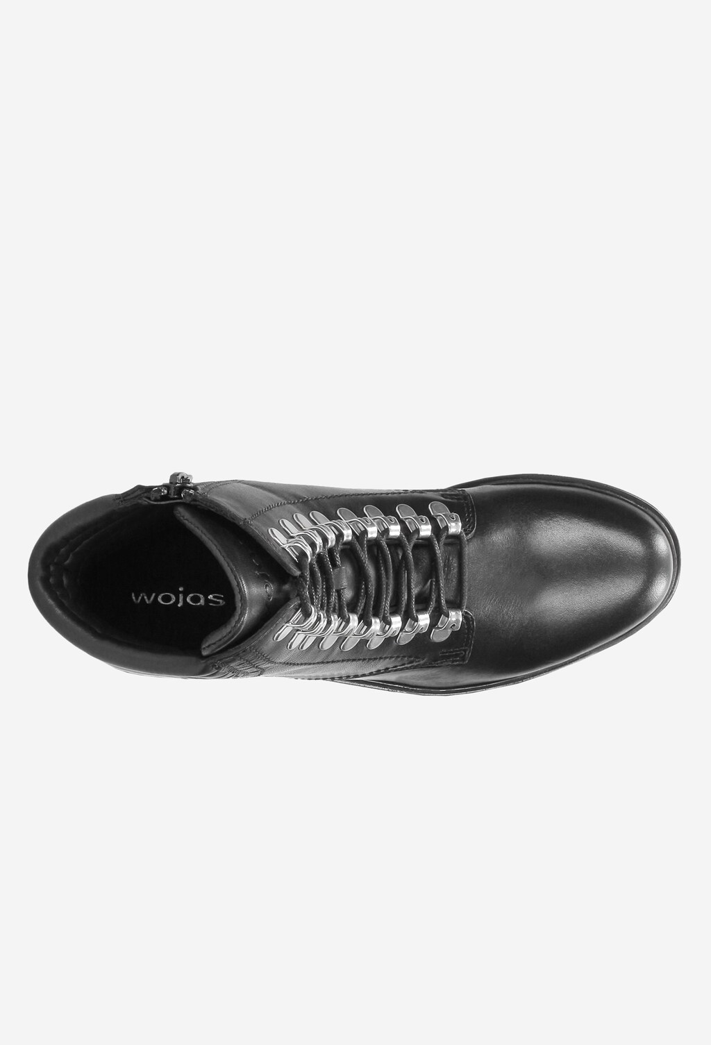 Czarne trzewiki damskie 8676-51 Widok 5