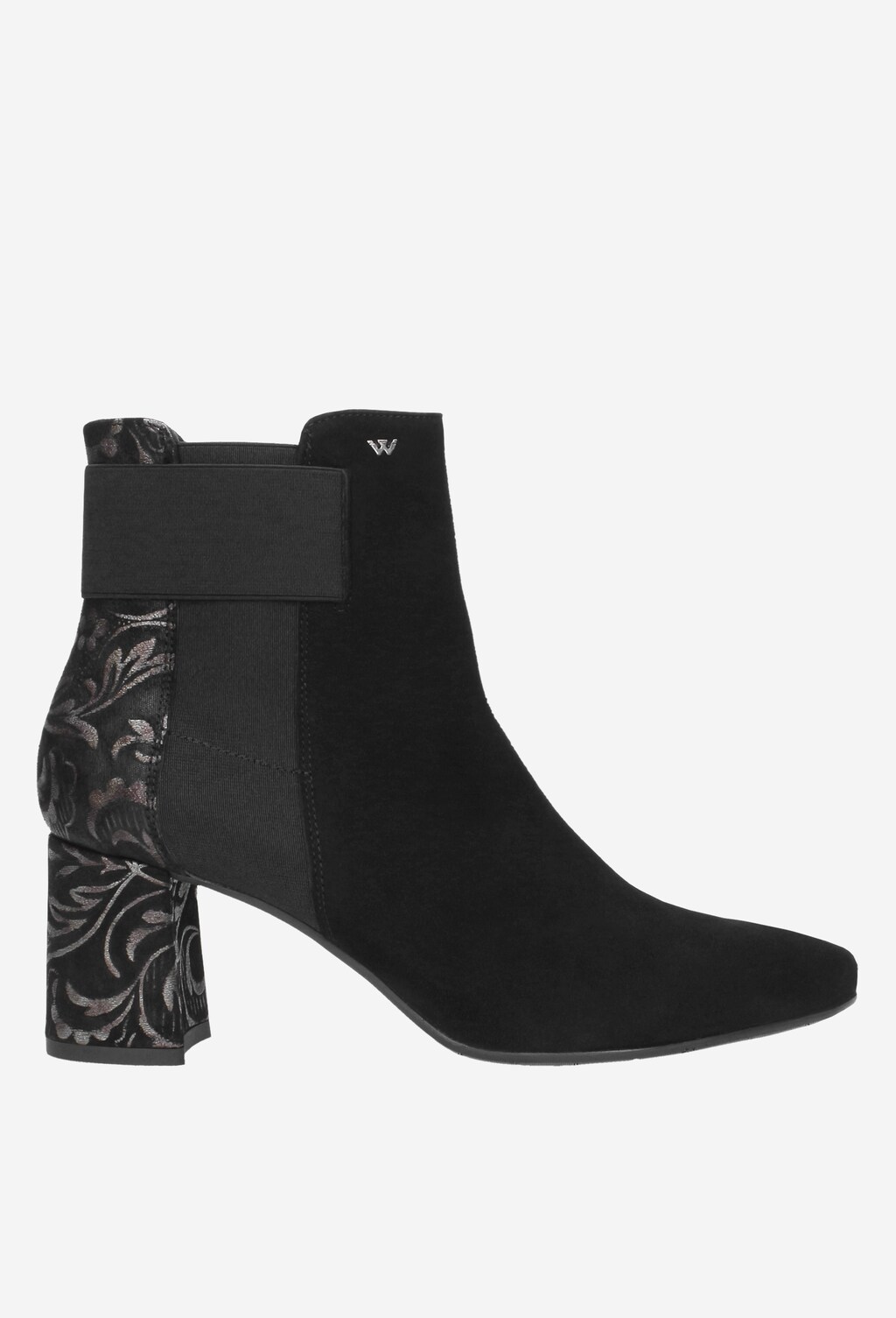 Czarne botki damskie 8648-61 Widok 2