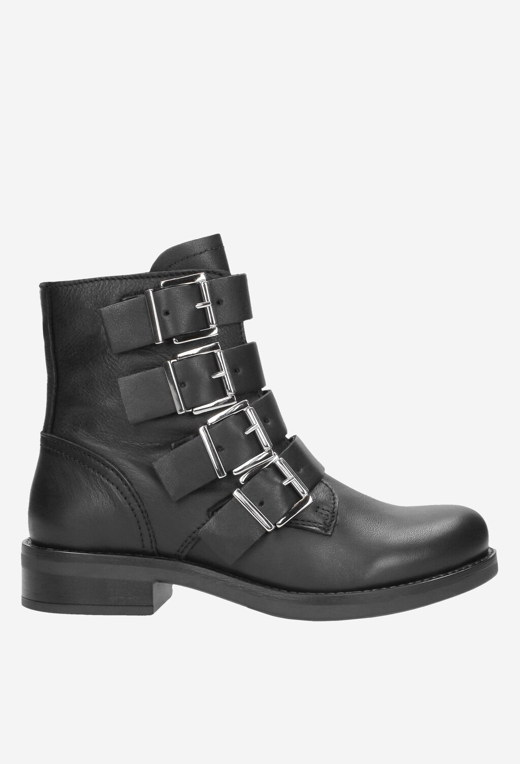 Czarne botki damskie 8636-51 Widok 2