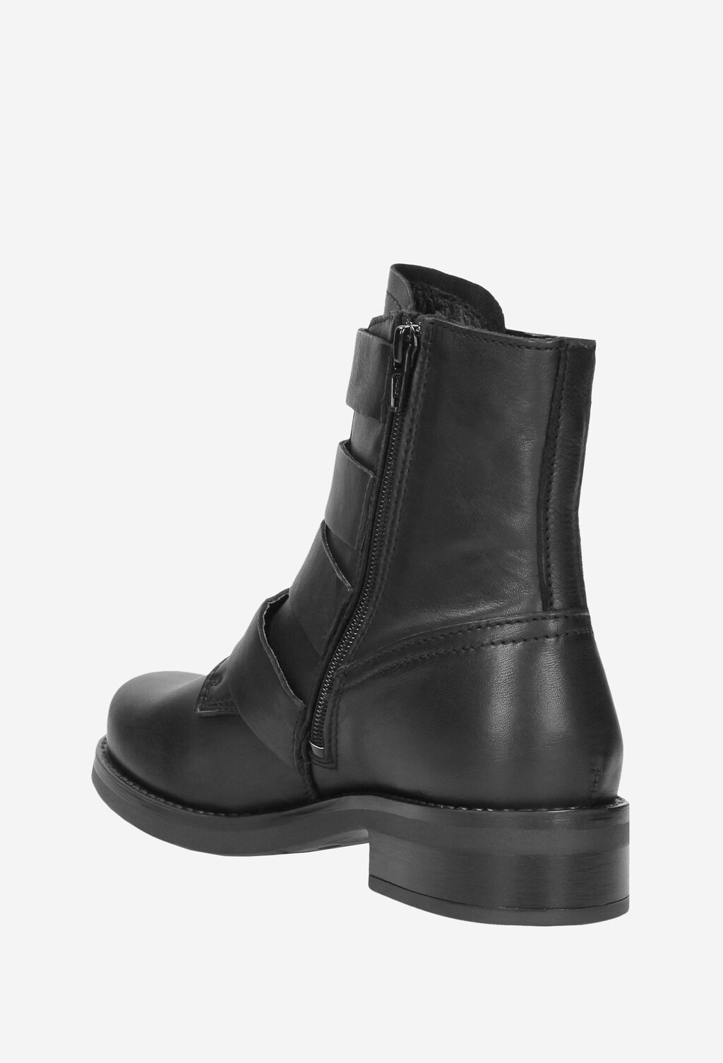 Czarne botki damskie 8636-51 Widok 4