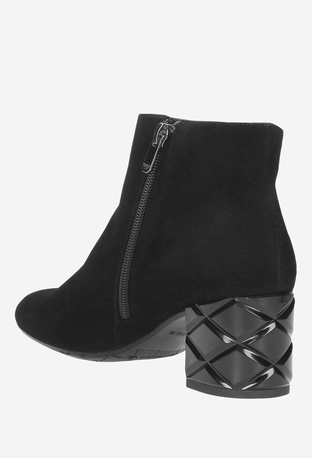 Czarne botki damskie 8606-61 Widok 4