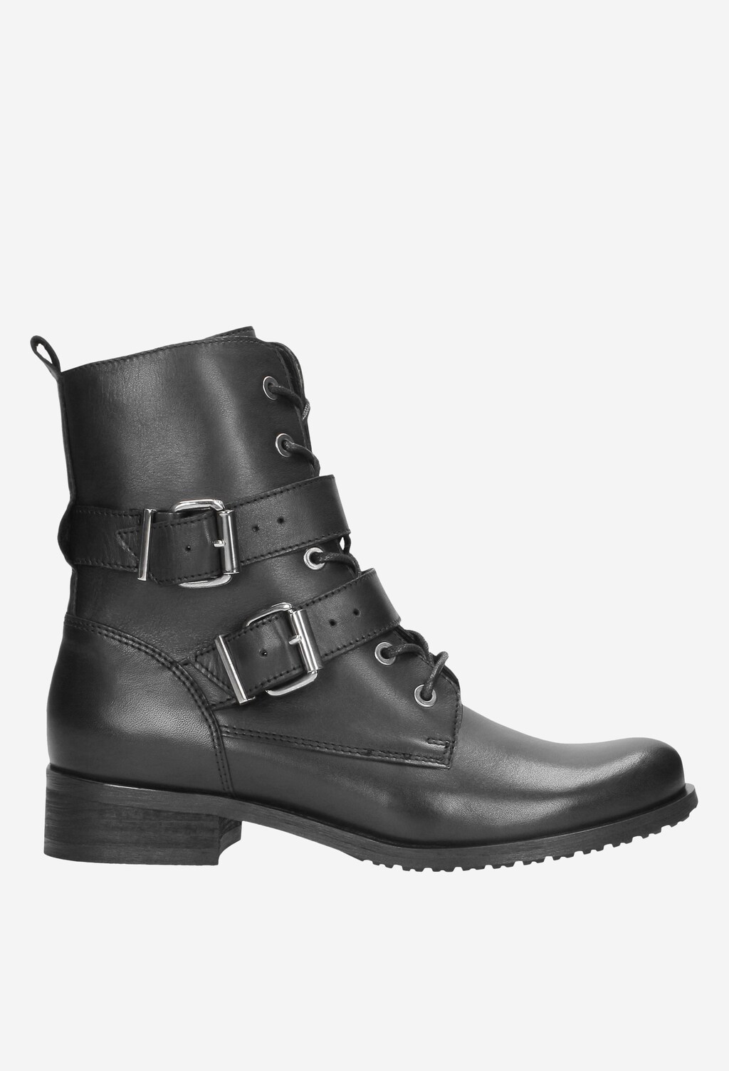 Czarne trzewiki damskie 8655-51 Widok 2