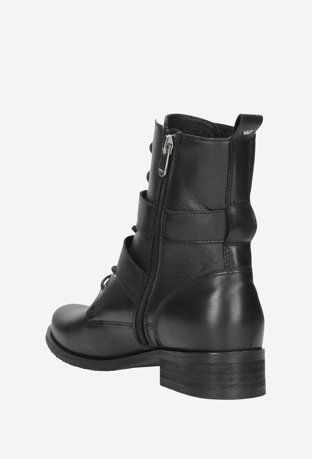 Czarne trzewiki damskie 8655-51 Widok 4