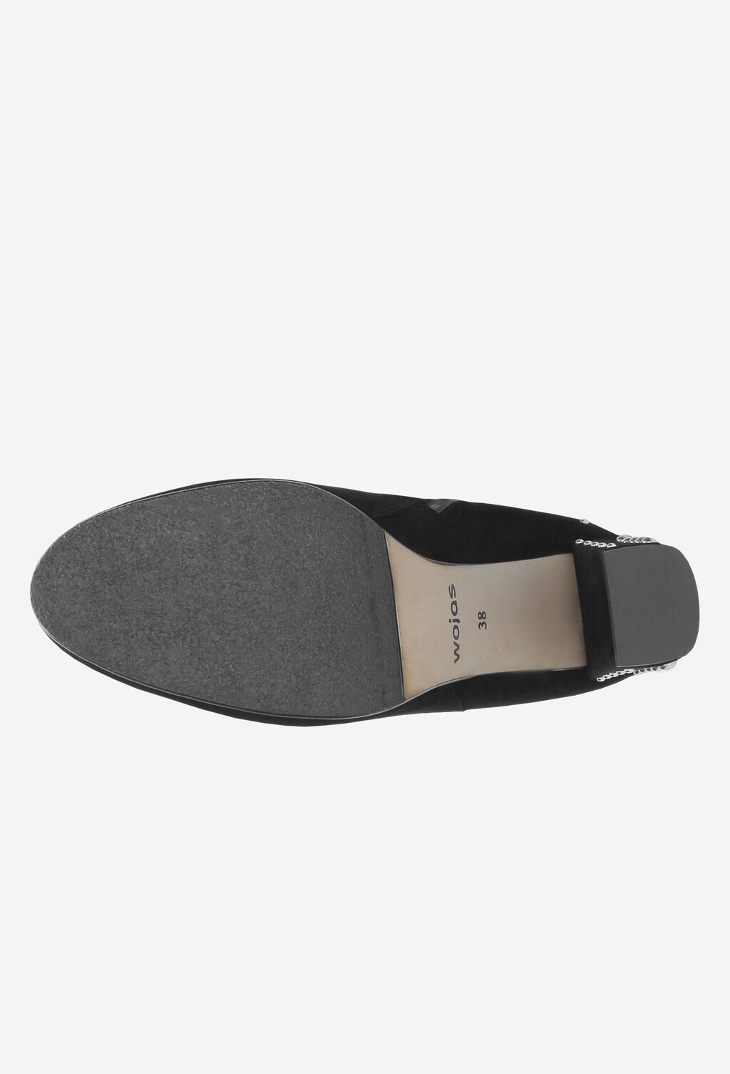 Czarne botki damskie 8567-61 Widok 6