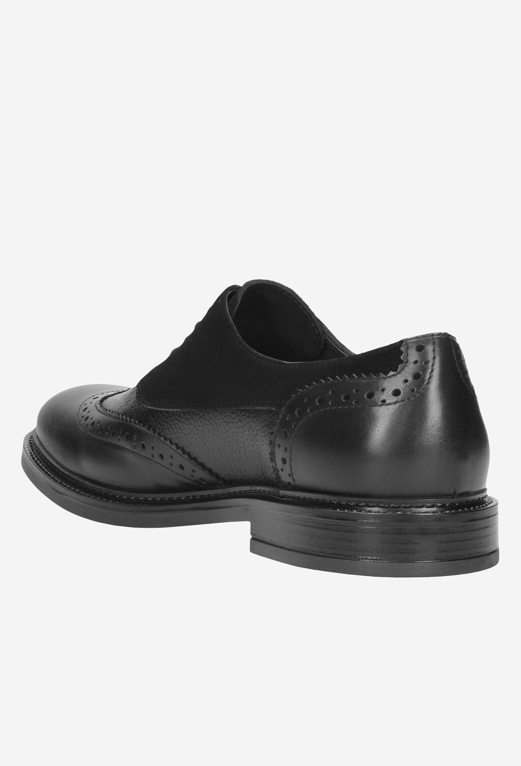 Czarne męskie półbuty 8092-71 Widok 3