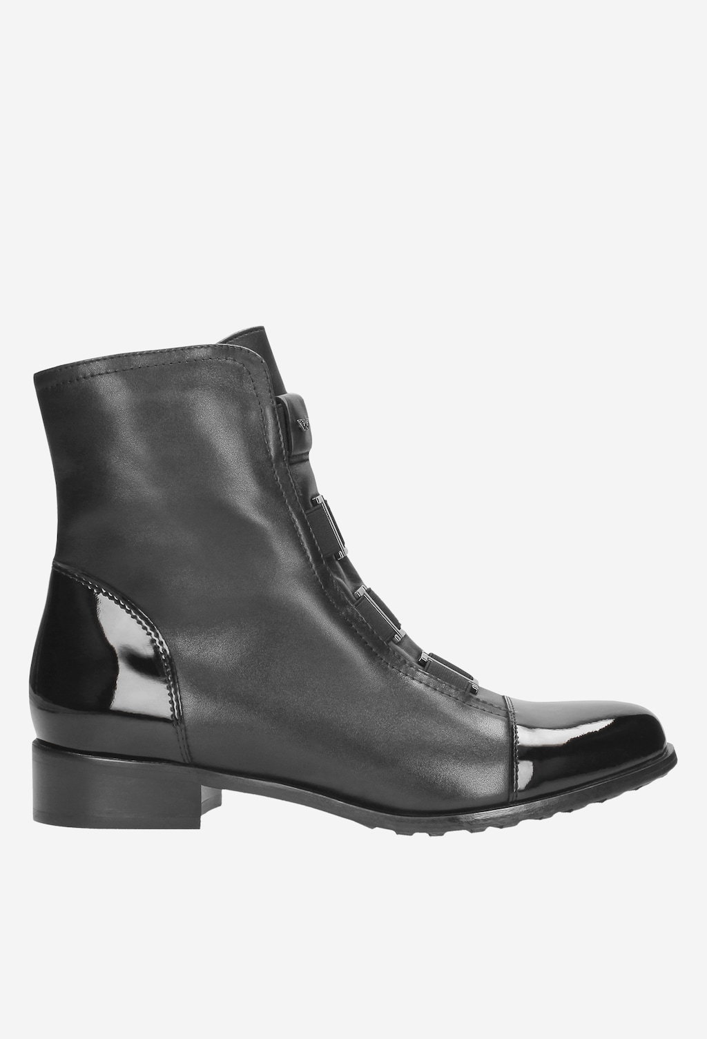 Czarne botki damskie 8630-71 Widok 2