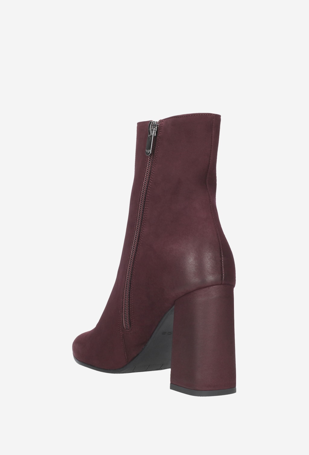 Bordowe botki damskie 8610-25 Widok 3