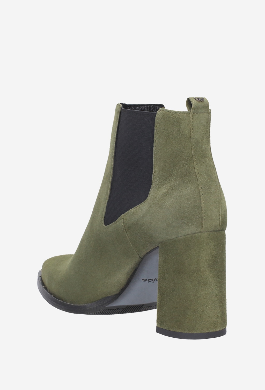 Zielone botki damskie 8570-67 Widok 4