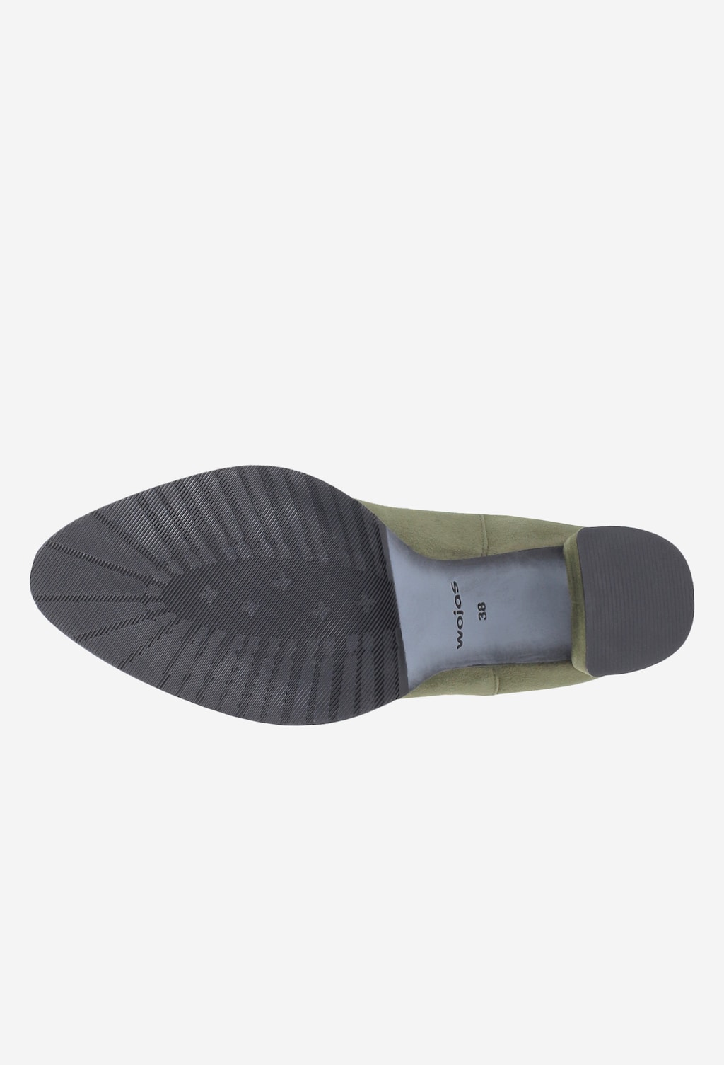 Zielone botki damskie 8570-67 Widok 6