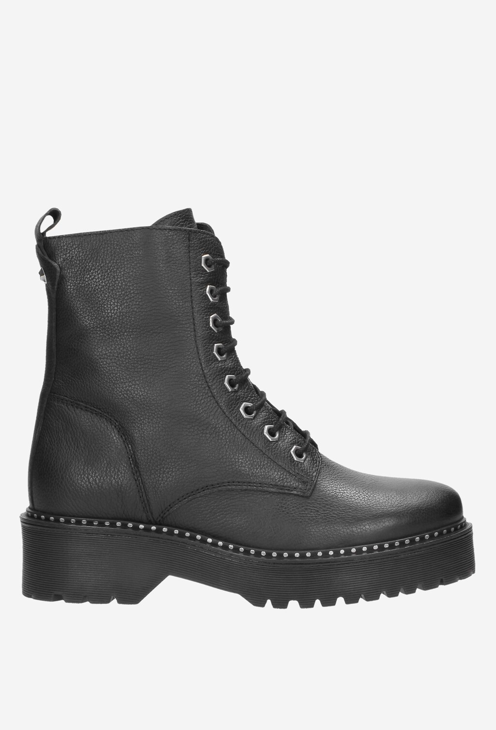 Czarne trzewiki damskie 8669-51 Widok 2