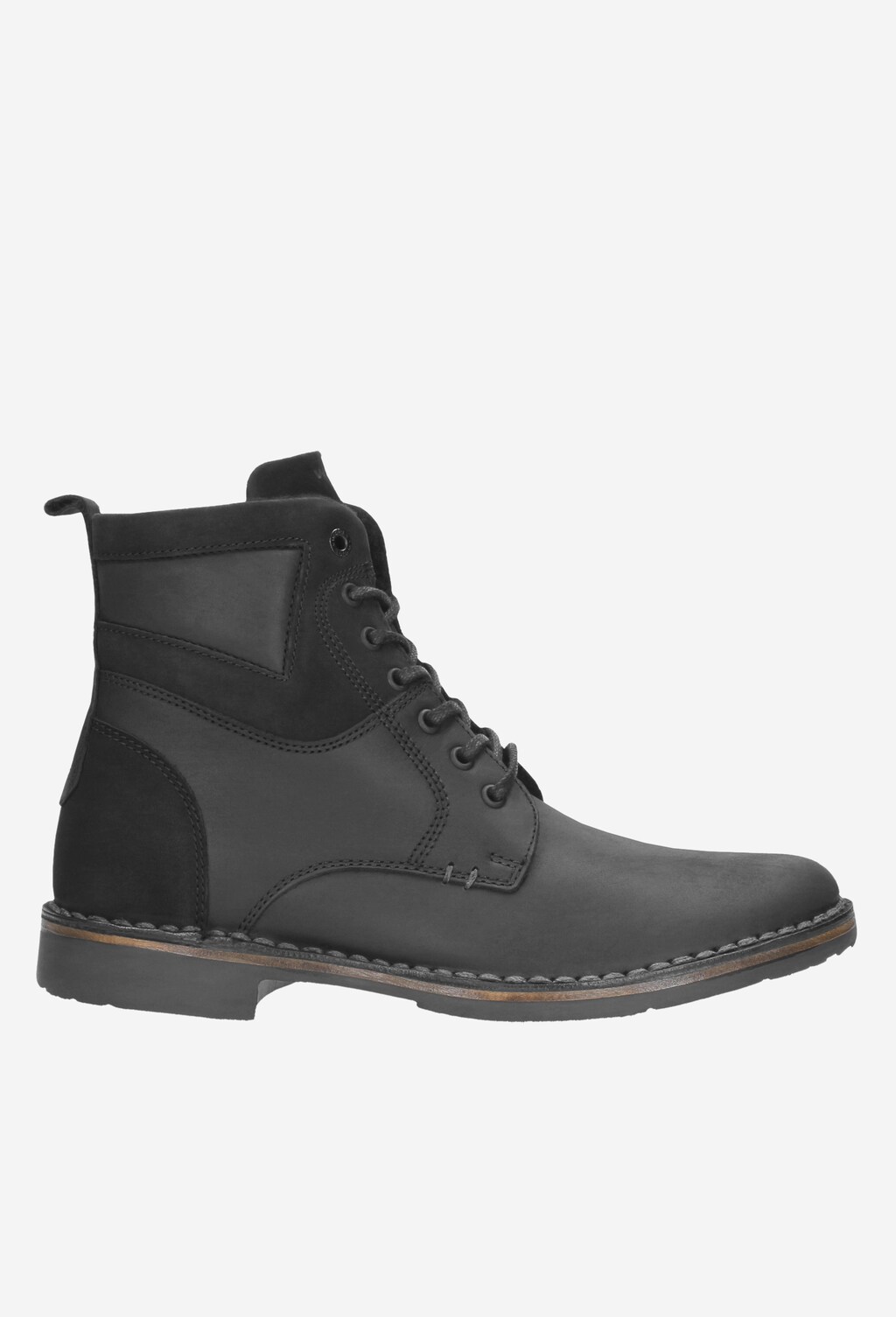 Czarne trzewiki męskie 8236-71 Widok 1