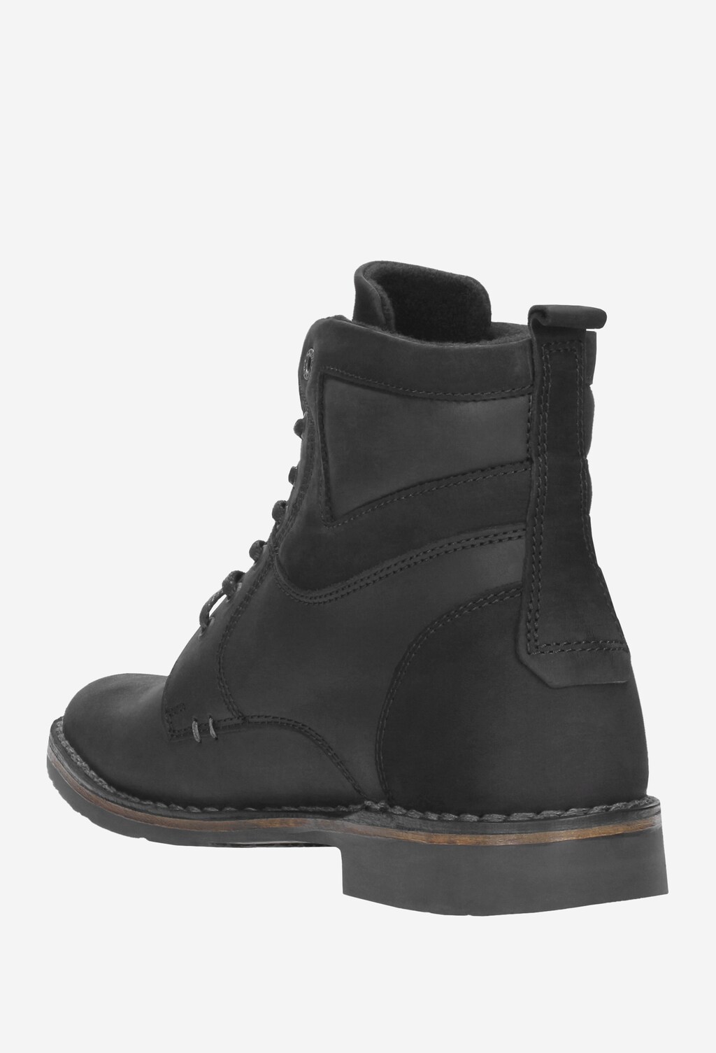 Czarne trzewiki męskie 8236-71 Widok 3