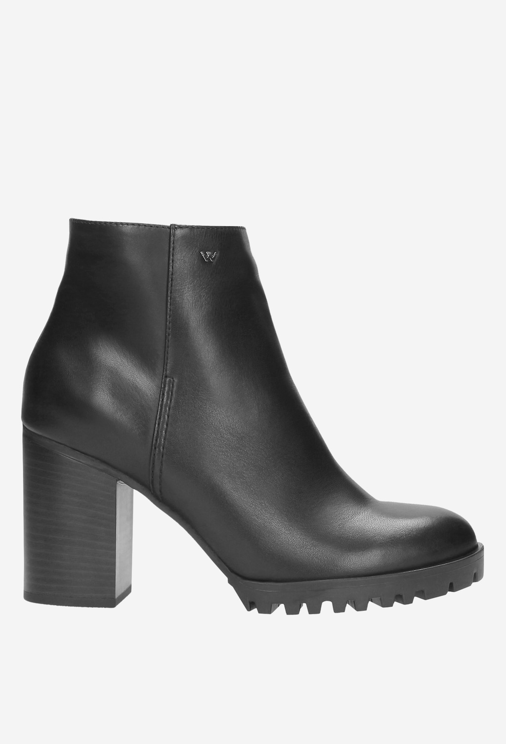 Czarne botki damskie 8592-51 Widok 2