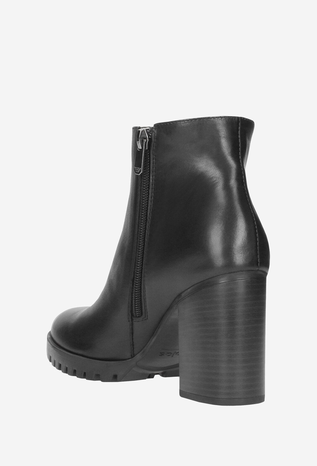 Czarne botki damskie 8592-51 Widok 4