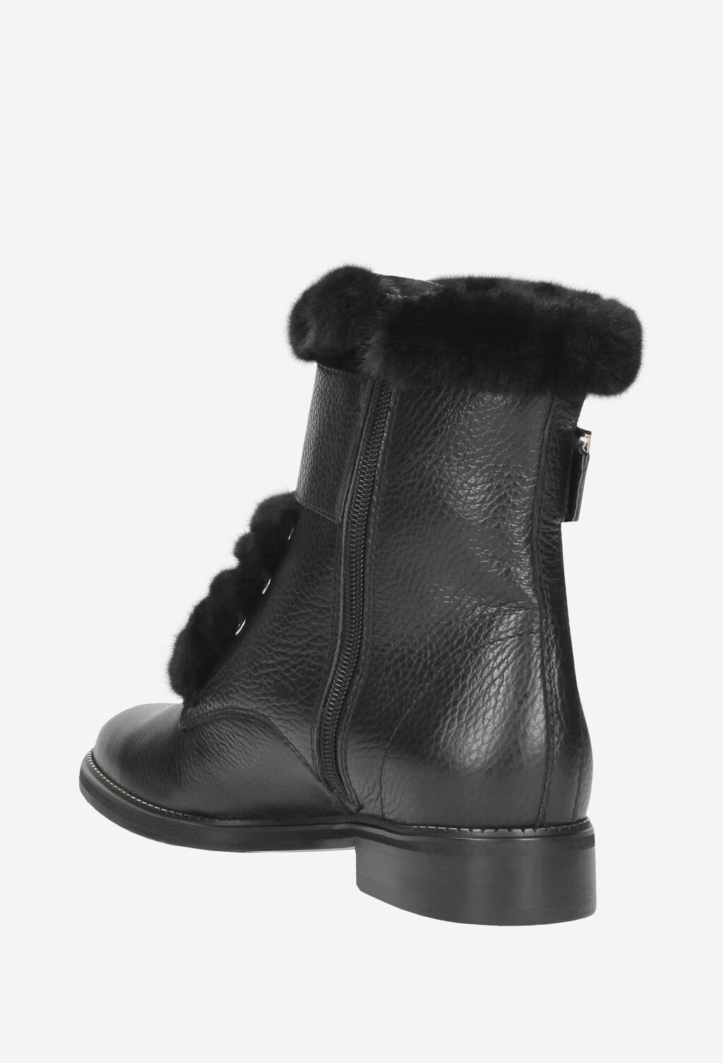 Czarne trzewiki damskie 8688-51 Widok 4