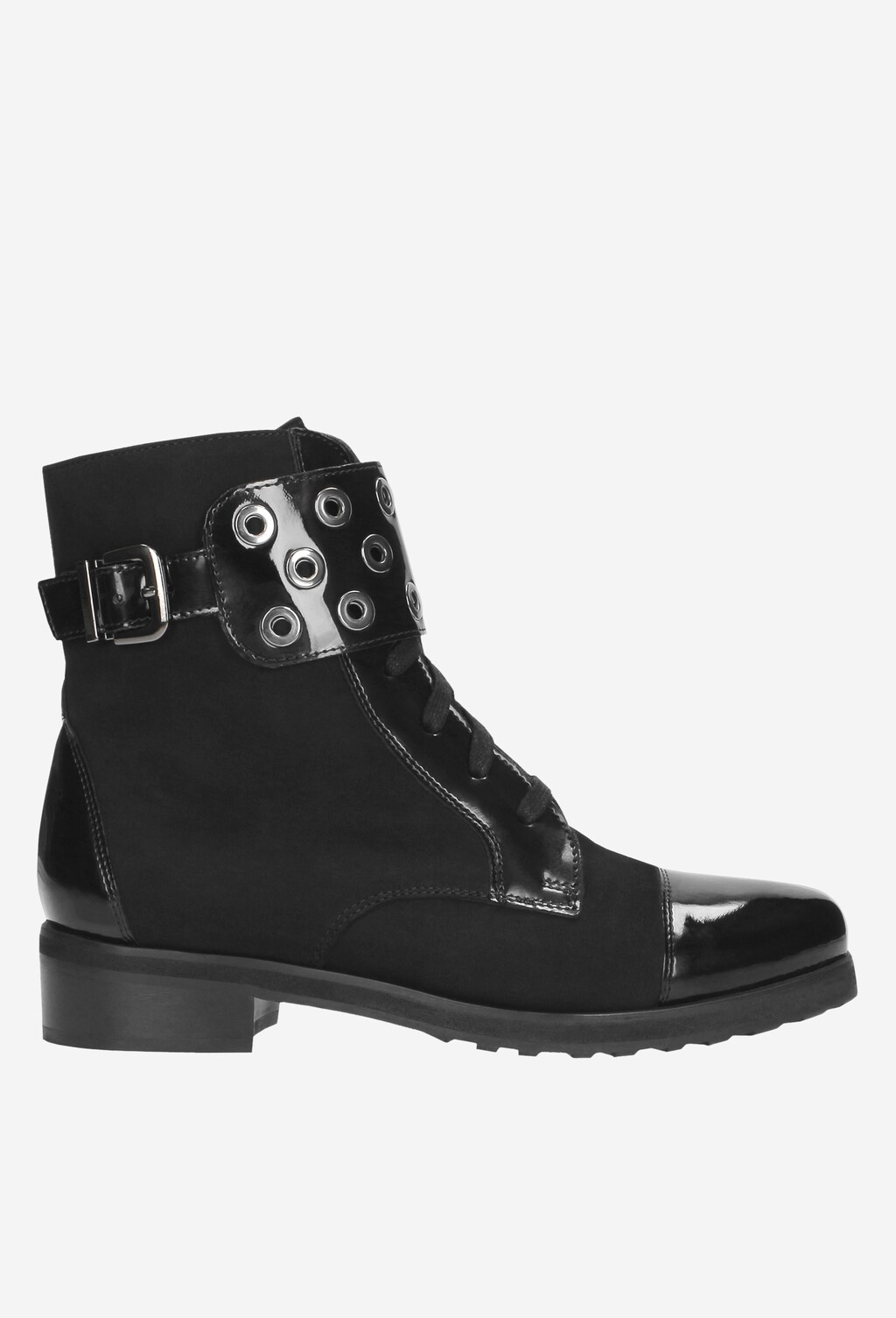 Czarne trzewiki damskie 8668-51 Widok 2