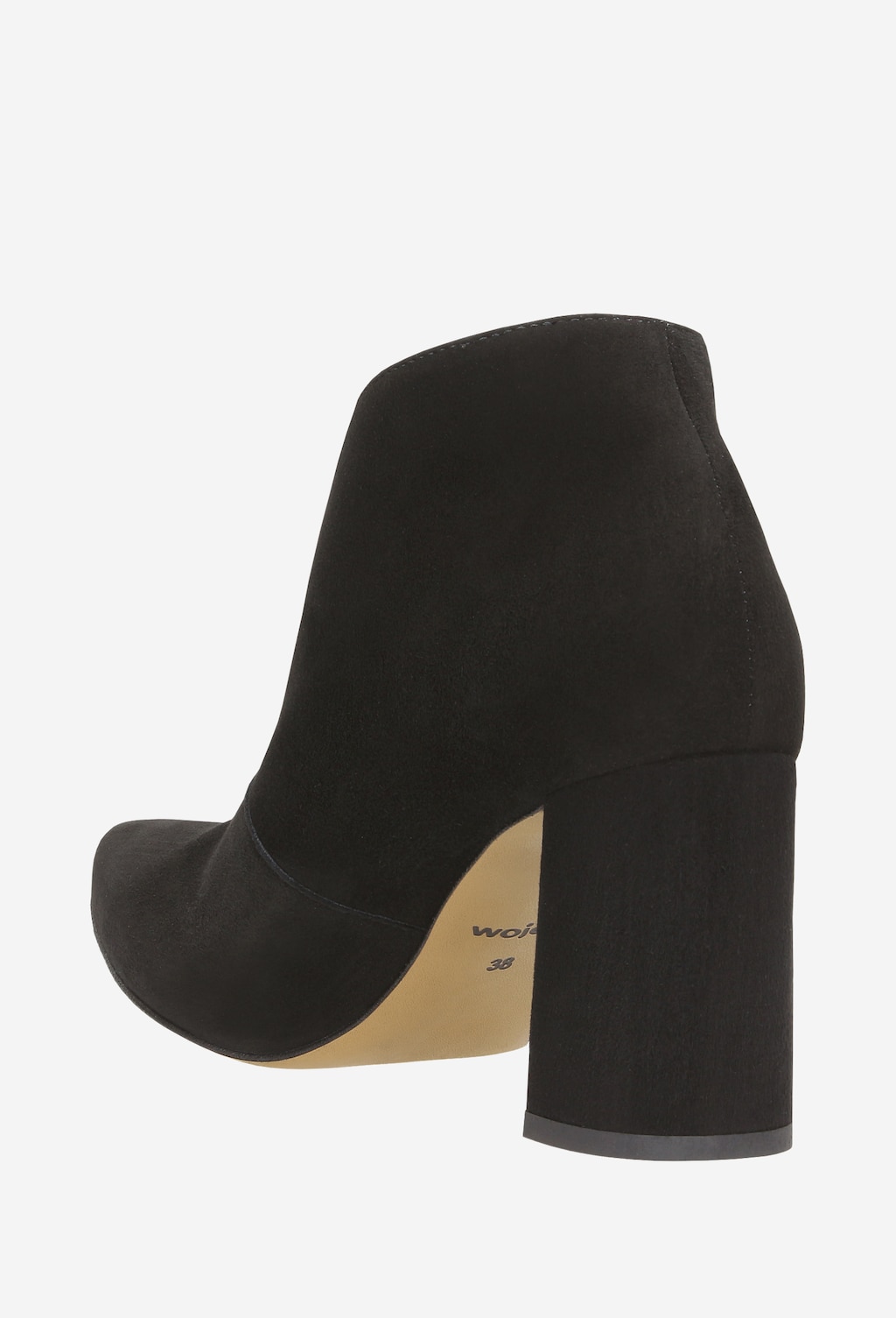 Czarne botki damskie 8604-61 Widok 3