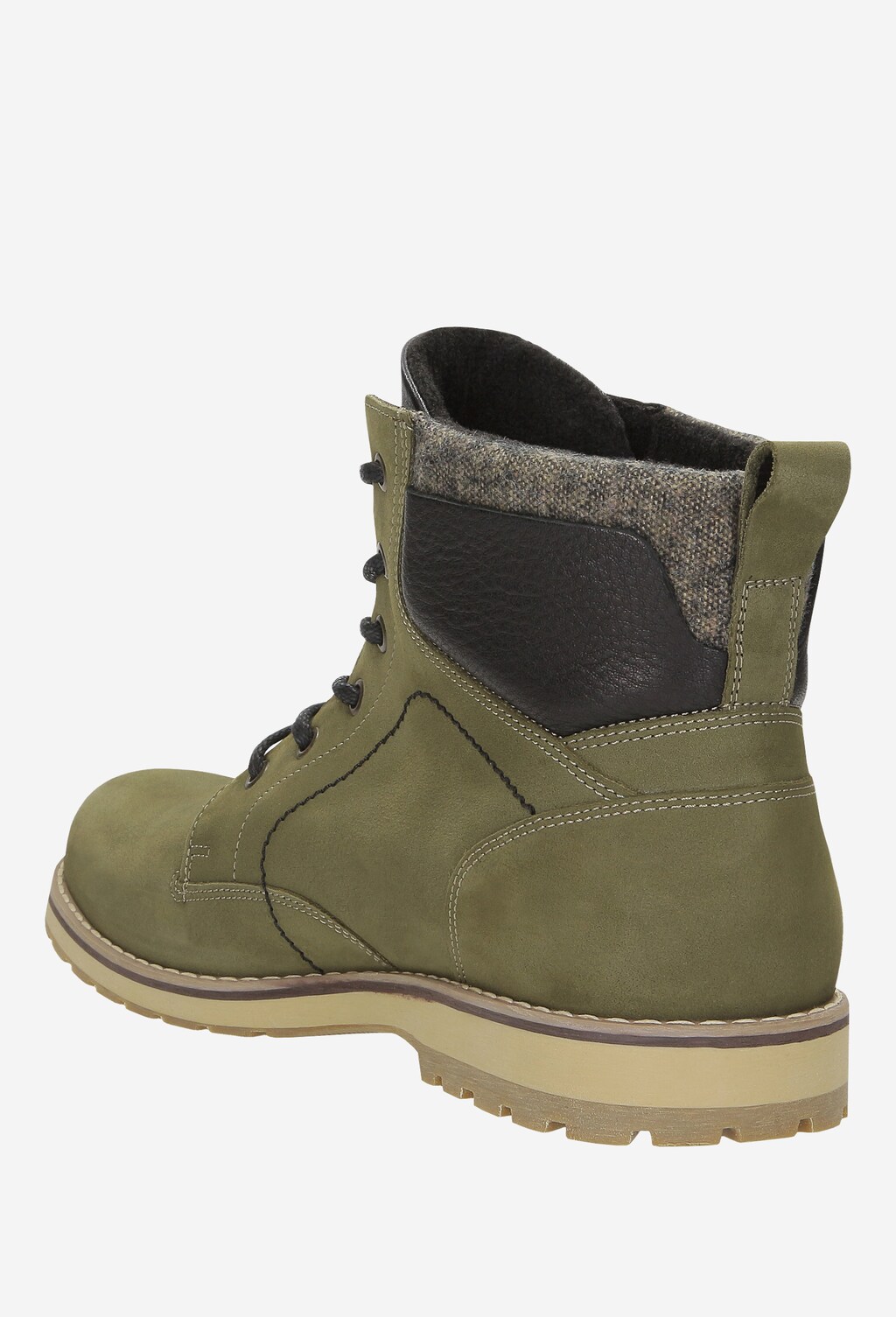 Zielone trzewiki męskie 8231-77 Widok 3