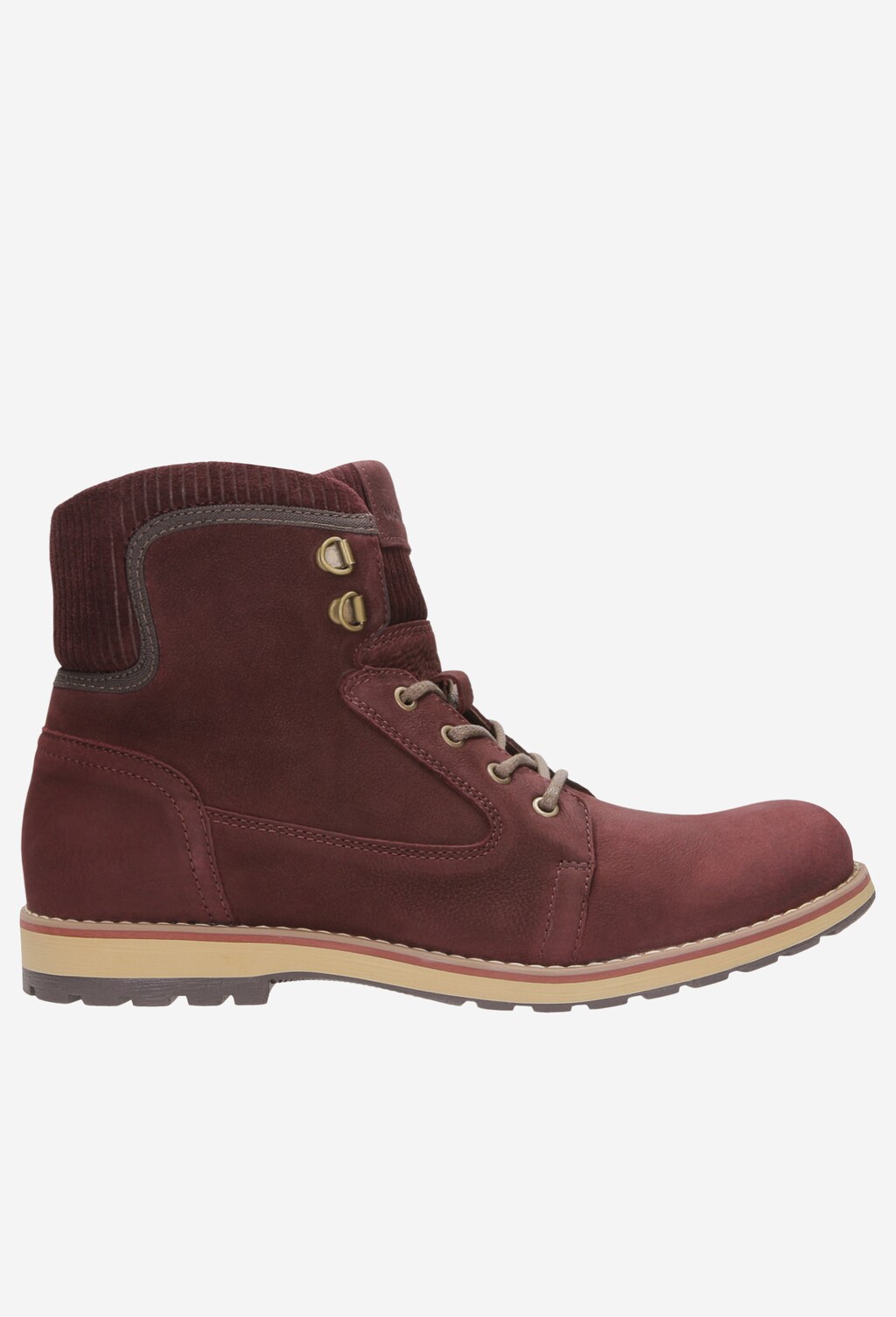 Bordowe trzewiki męskie 8232-75 Widok 1