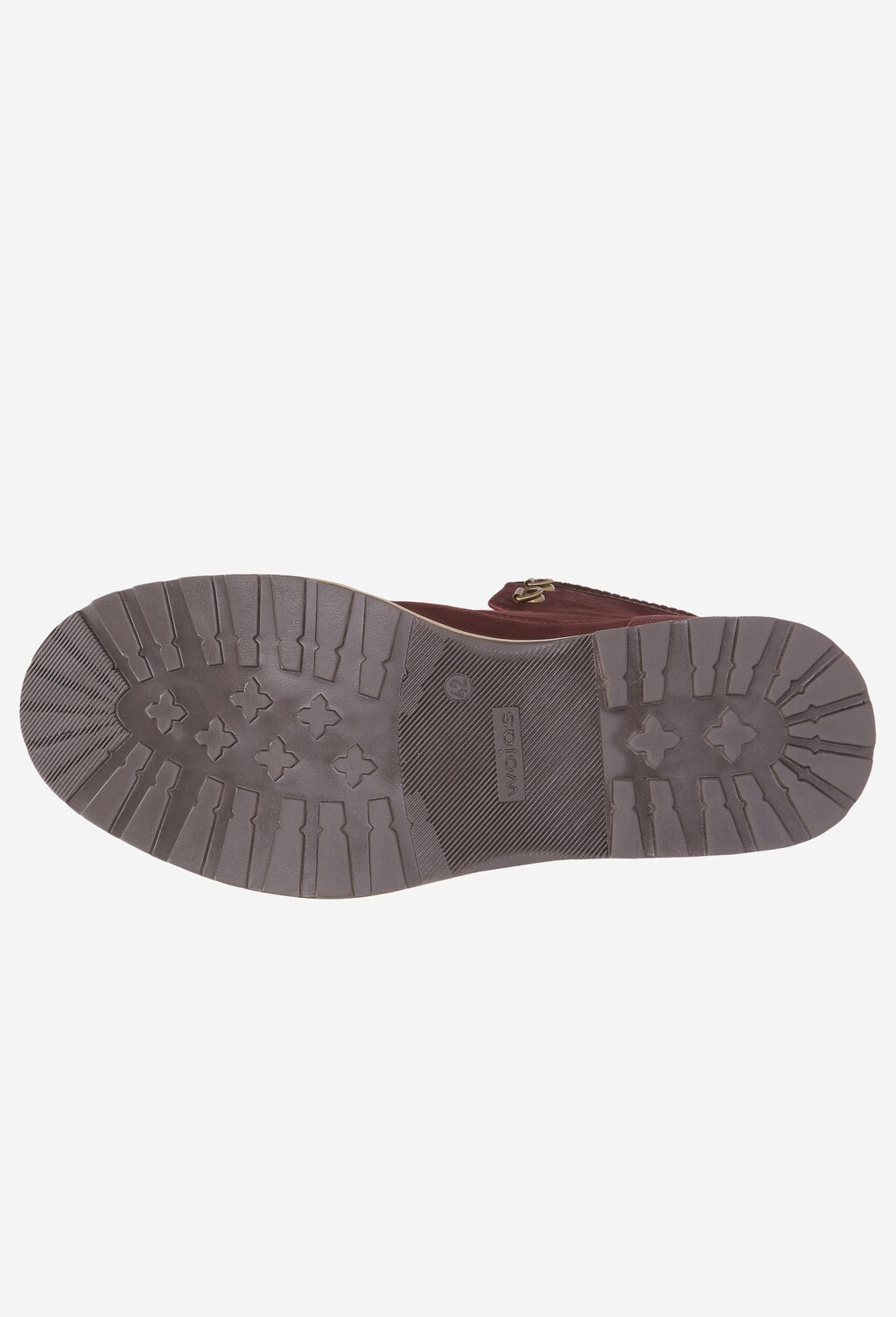 Bordowe trzewiki męskie 8232-75 Widok 5