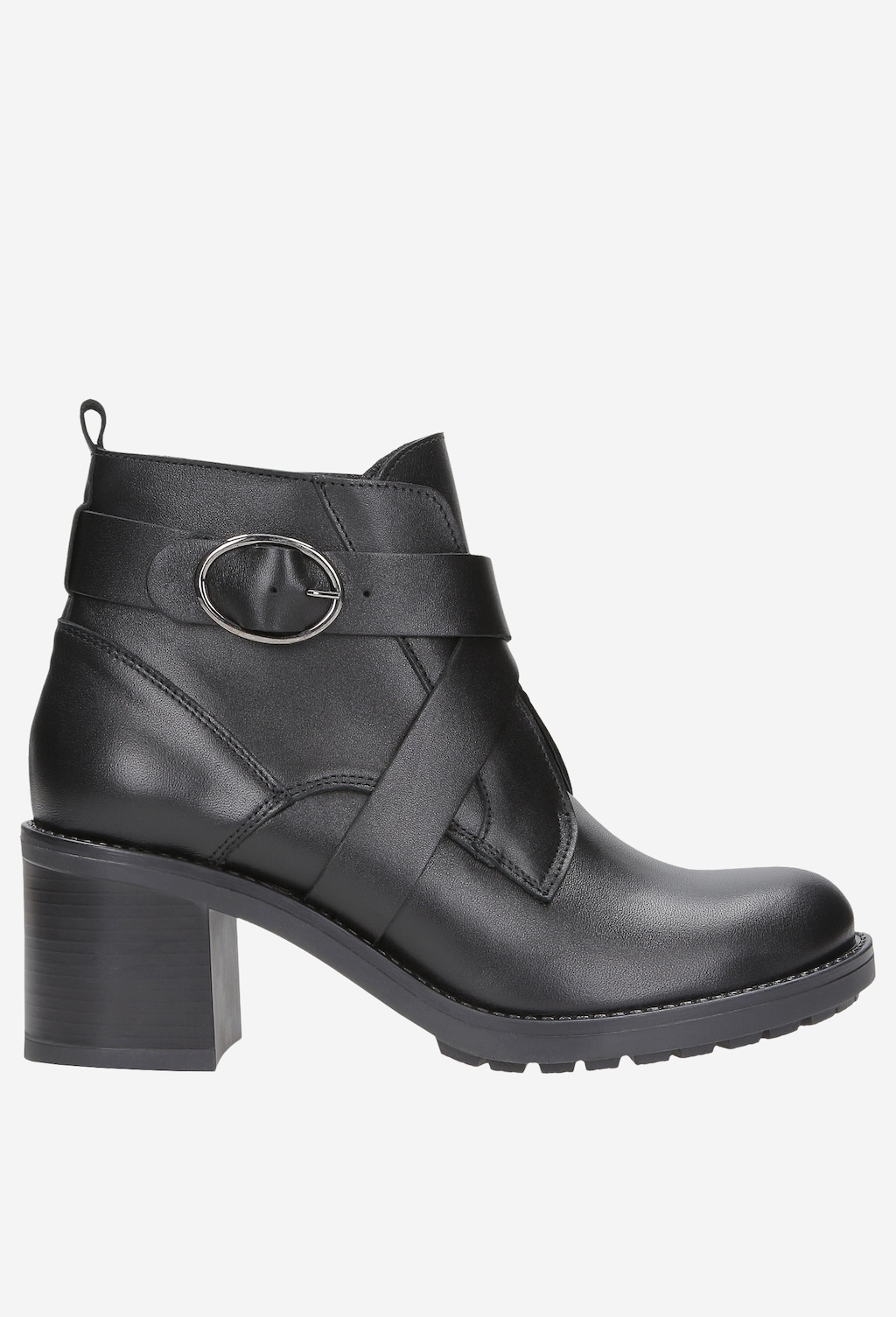 Czarne botki damskie 8596-51 Widok 2