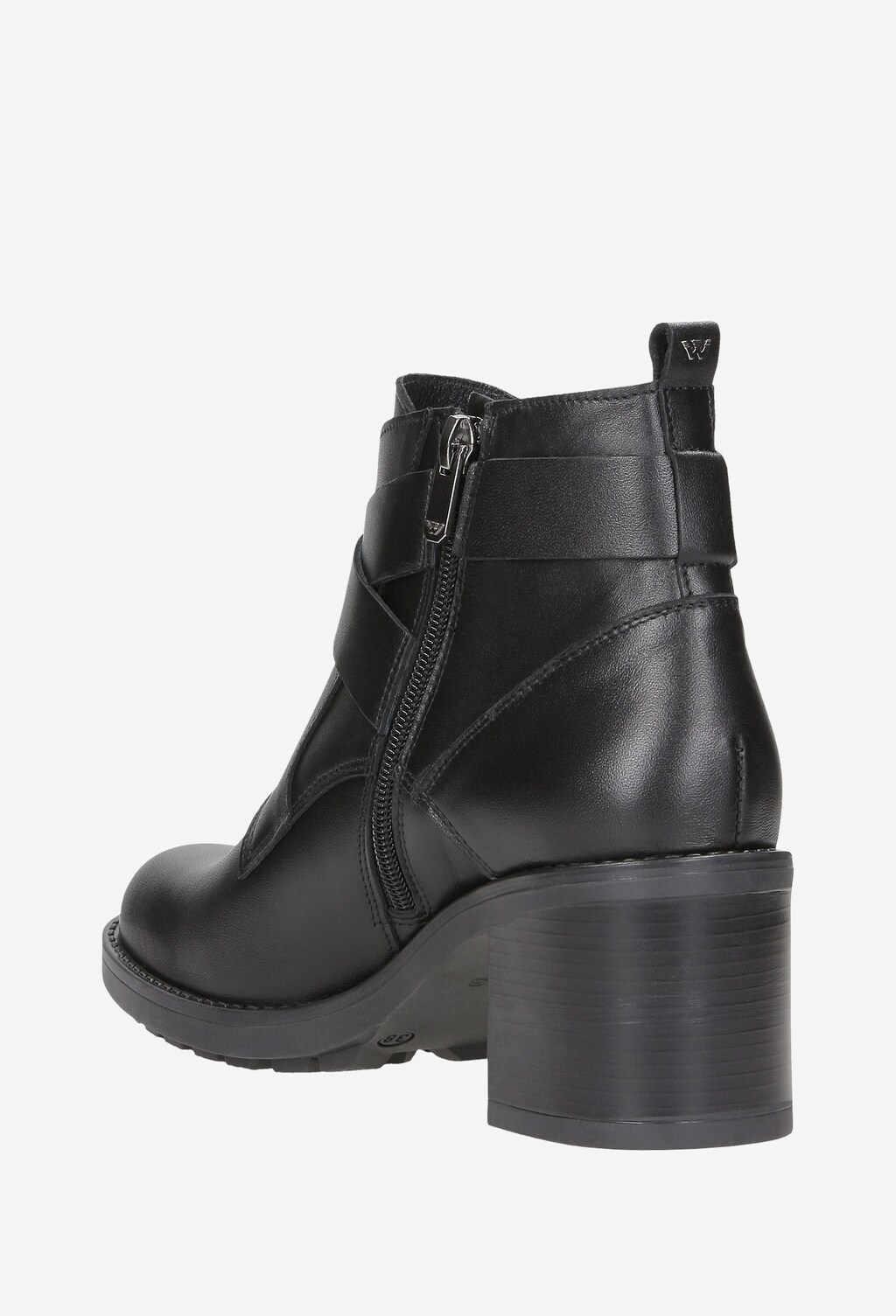 Czarne botki damskie 8596-51 Widok 4