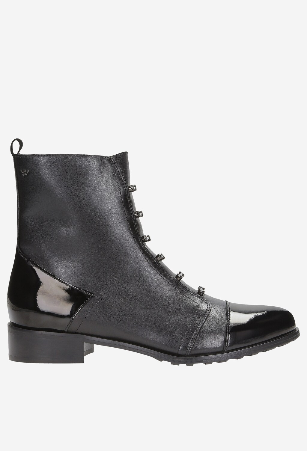 Czarne botki damskie 8623-71 Widok 2