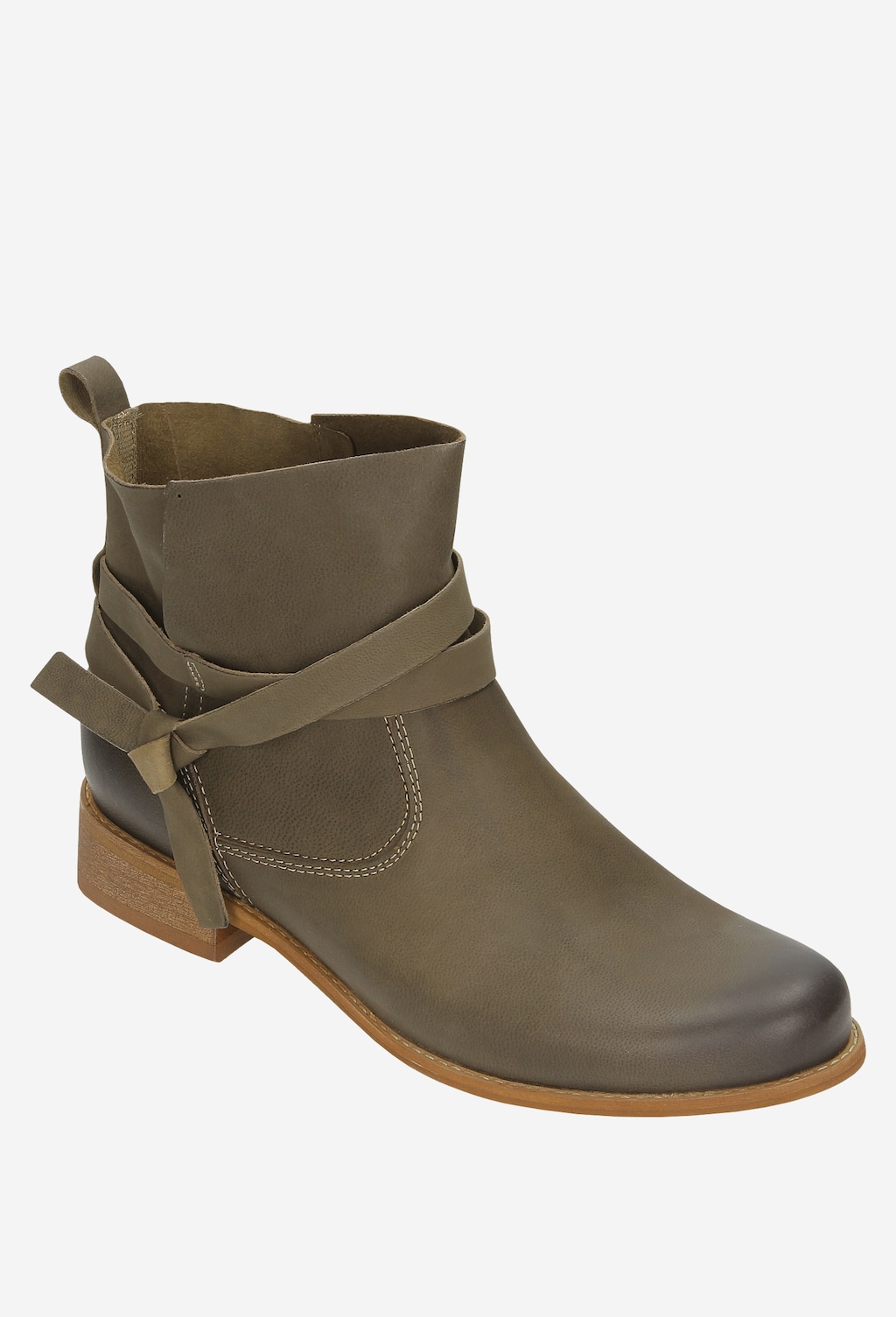 Zielone botki damskie 8629-57 Widok 2