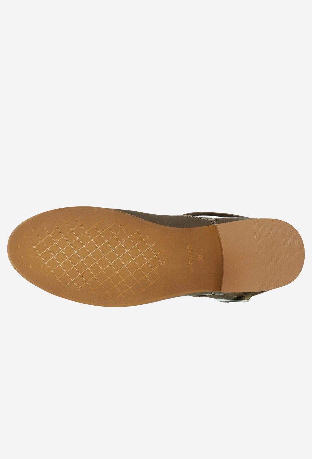 Zielone botki damskie 8629-57 Widok 5