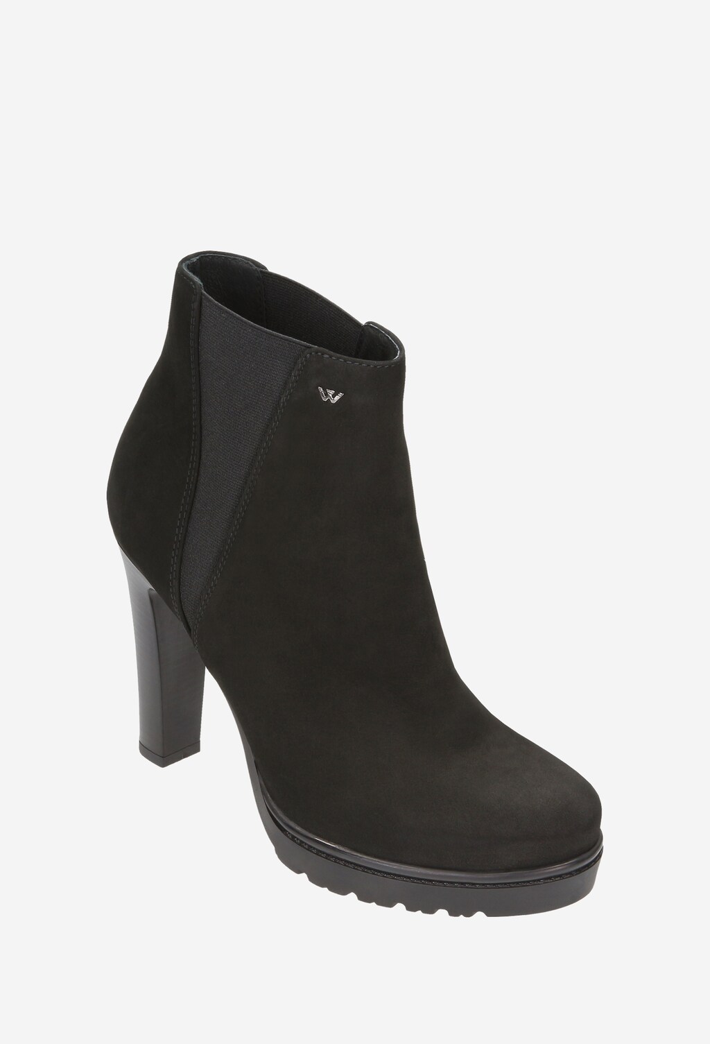 Czarne botki damskie 8593-21 Widok 3